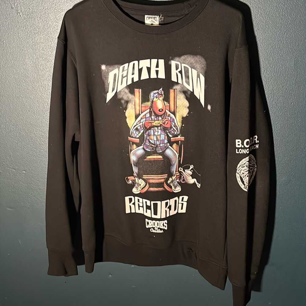 Crooks & Castles x Death Row Records Snoop Doggy Dog Black Size Large